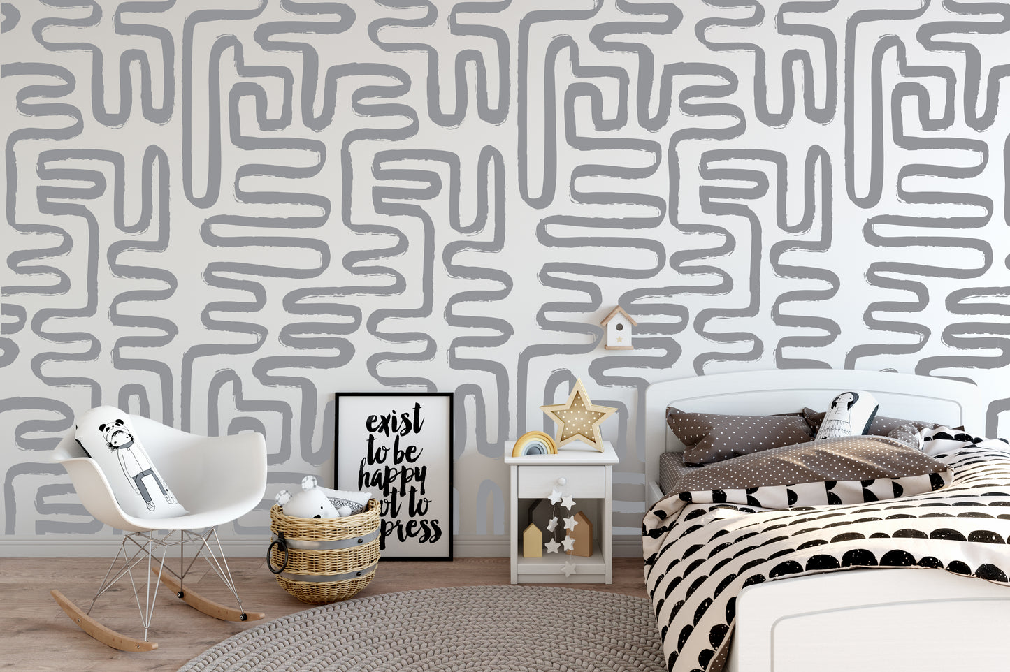 Geo Print Peel & Stick Wallpaper